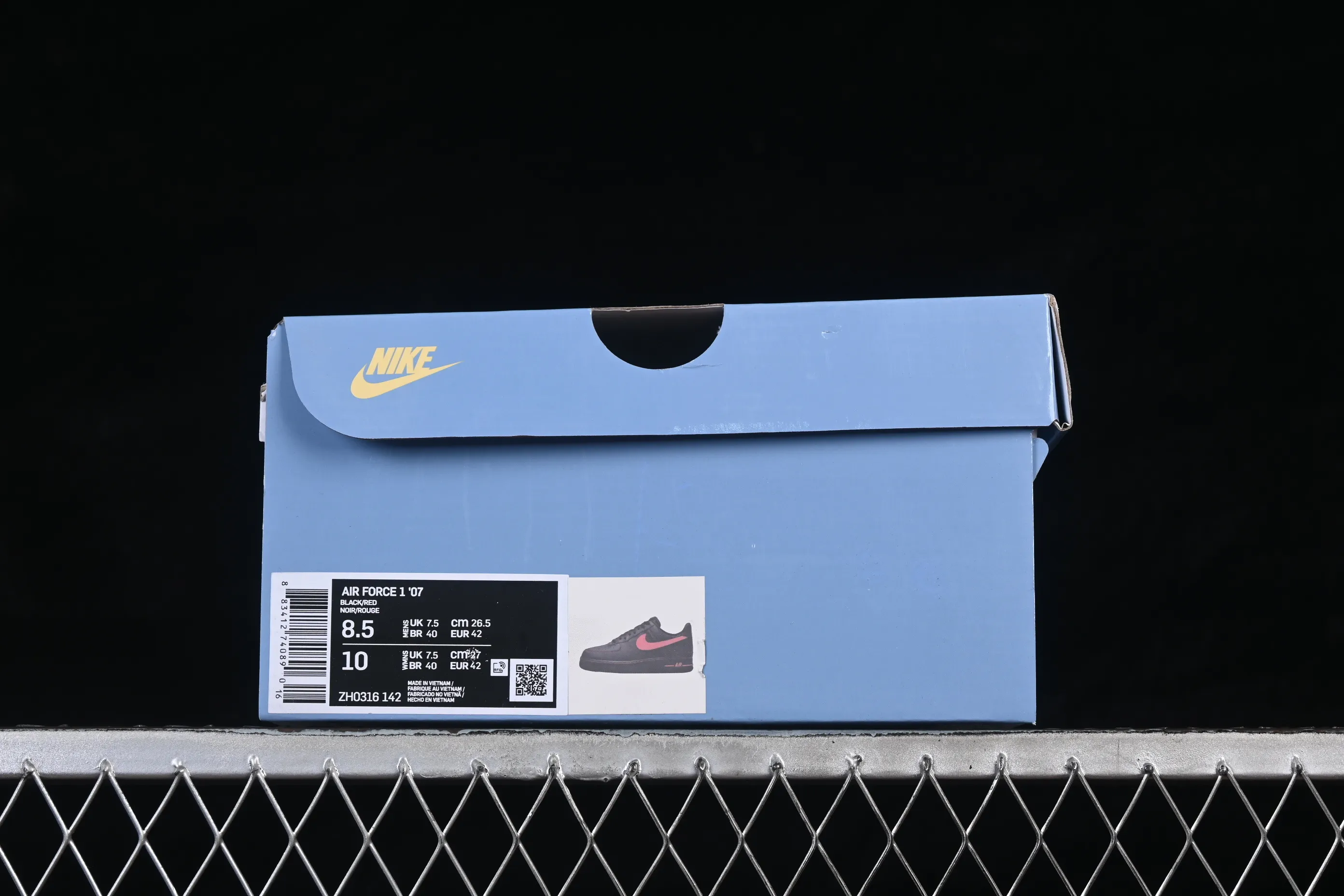 All categories Nk Air Force 1 Air Force series Nk Air Force 1 Low Air Force low-top Nike Air Force 1'07 Low black and red Air Force 1 low-top casual sneakers ZH0316-142